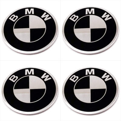 Наклейка на колпак Bmw к-т 4 шт  d 50