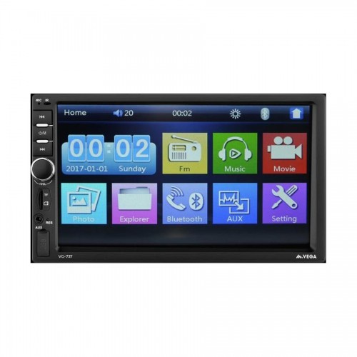 Автомагнитола VEGA VG-737 2-DIN Bluetooth. Дисплей 7.0