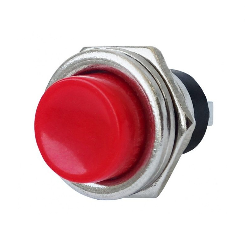 Кнопочный выключатель без фиксации под гайку