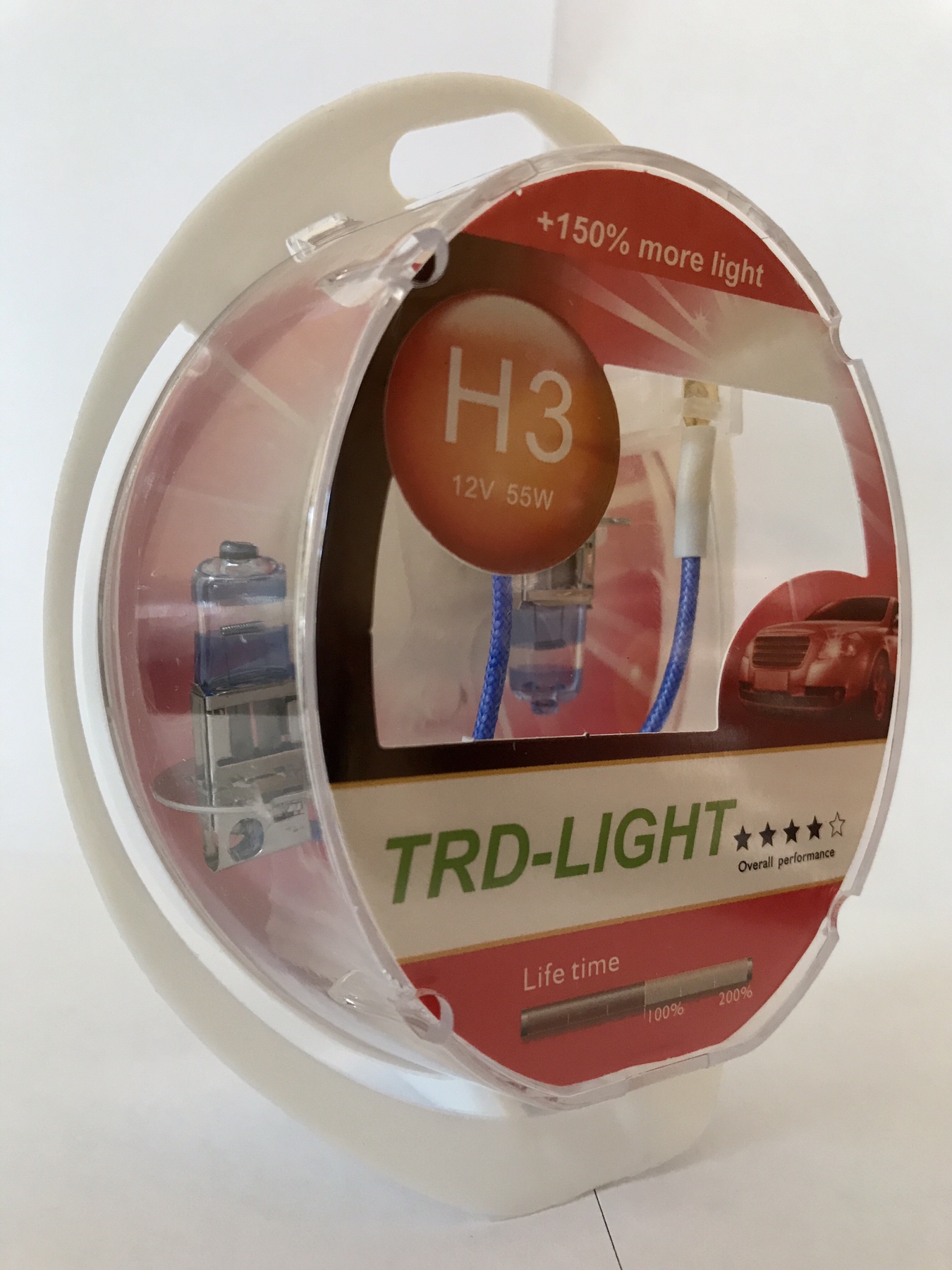 Галогенная лампочка TRD H3 12V 55W (+150%) (2 шт.)