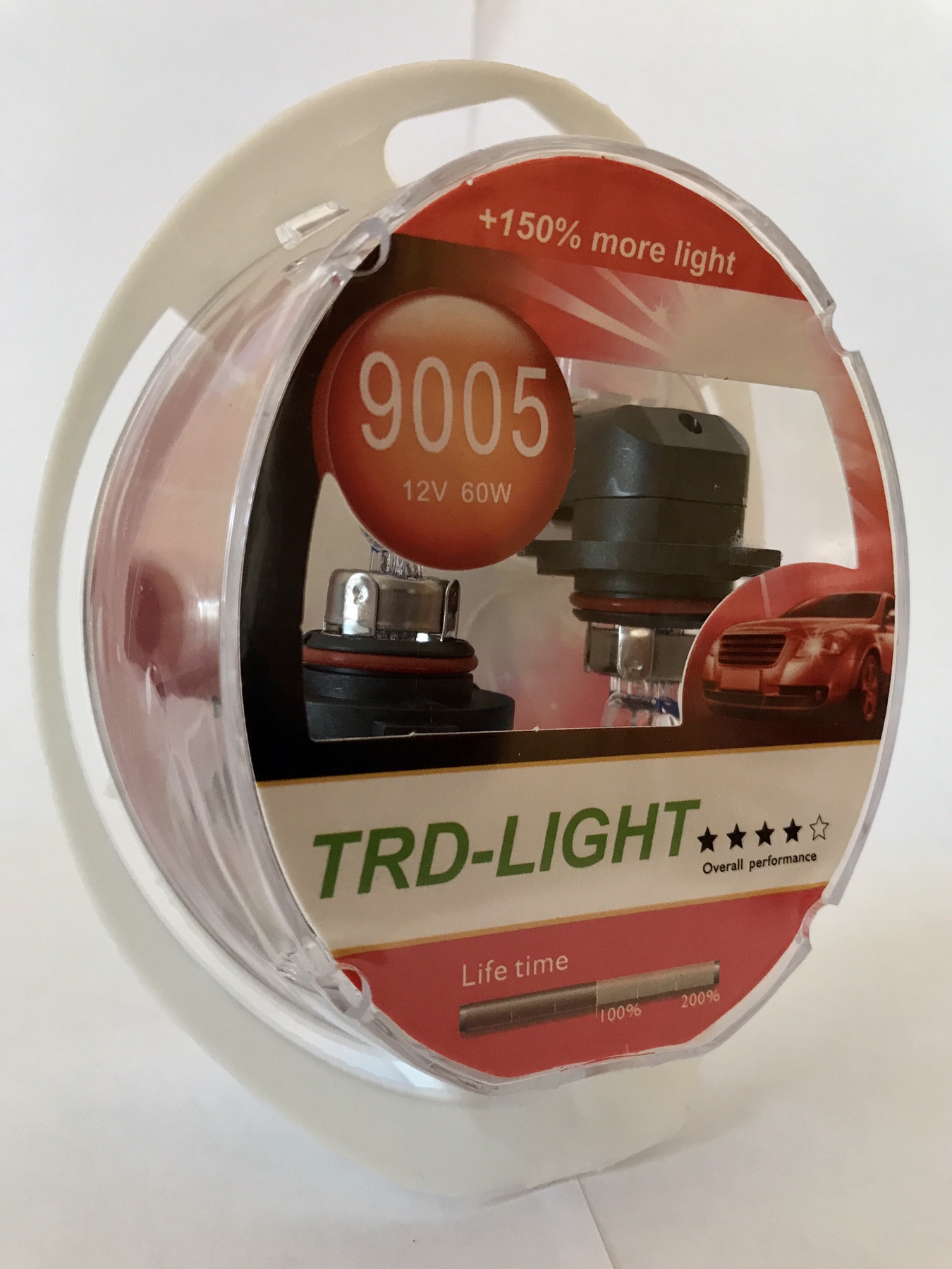 Галогенная лампочка TRD HB3-9005 12V 60W (+150%) (2 шт.)