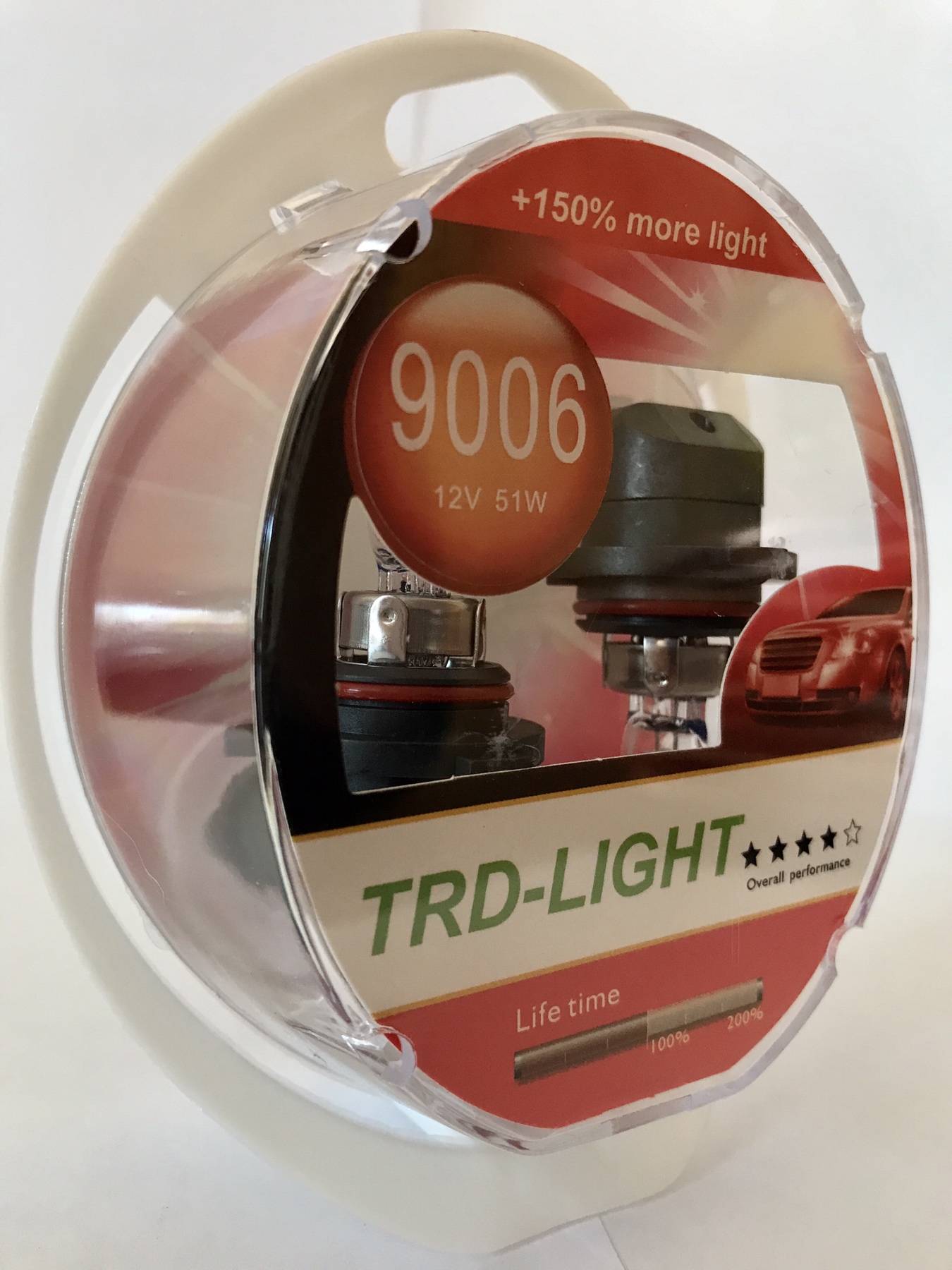 Галогенная лампочка TRD HB4-9006 12V 55W (+150%) (2 шт.)