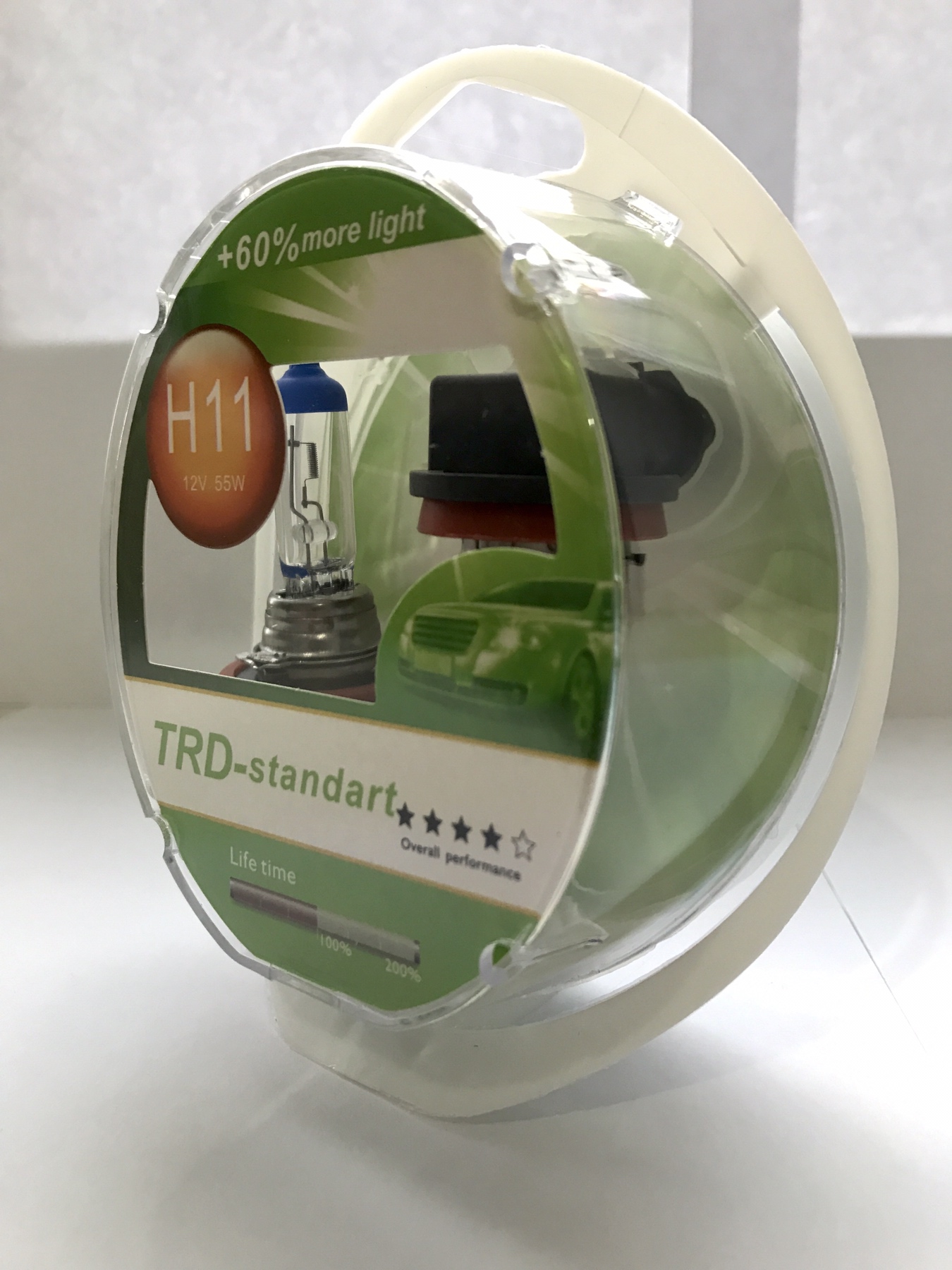 Галогенная лампочка TRD-H11 12V 55W (+60%) Standard (2 шт.)