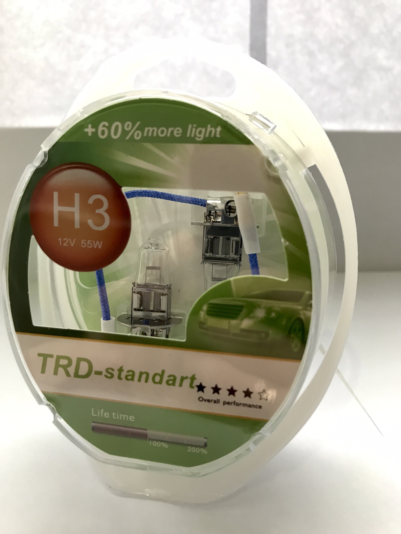 Галогенная лампочка TRD-H3 12V 55W (+60%) Standard (2 шт.)