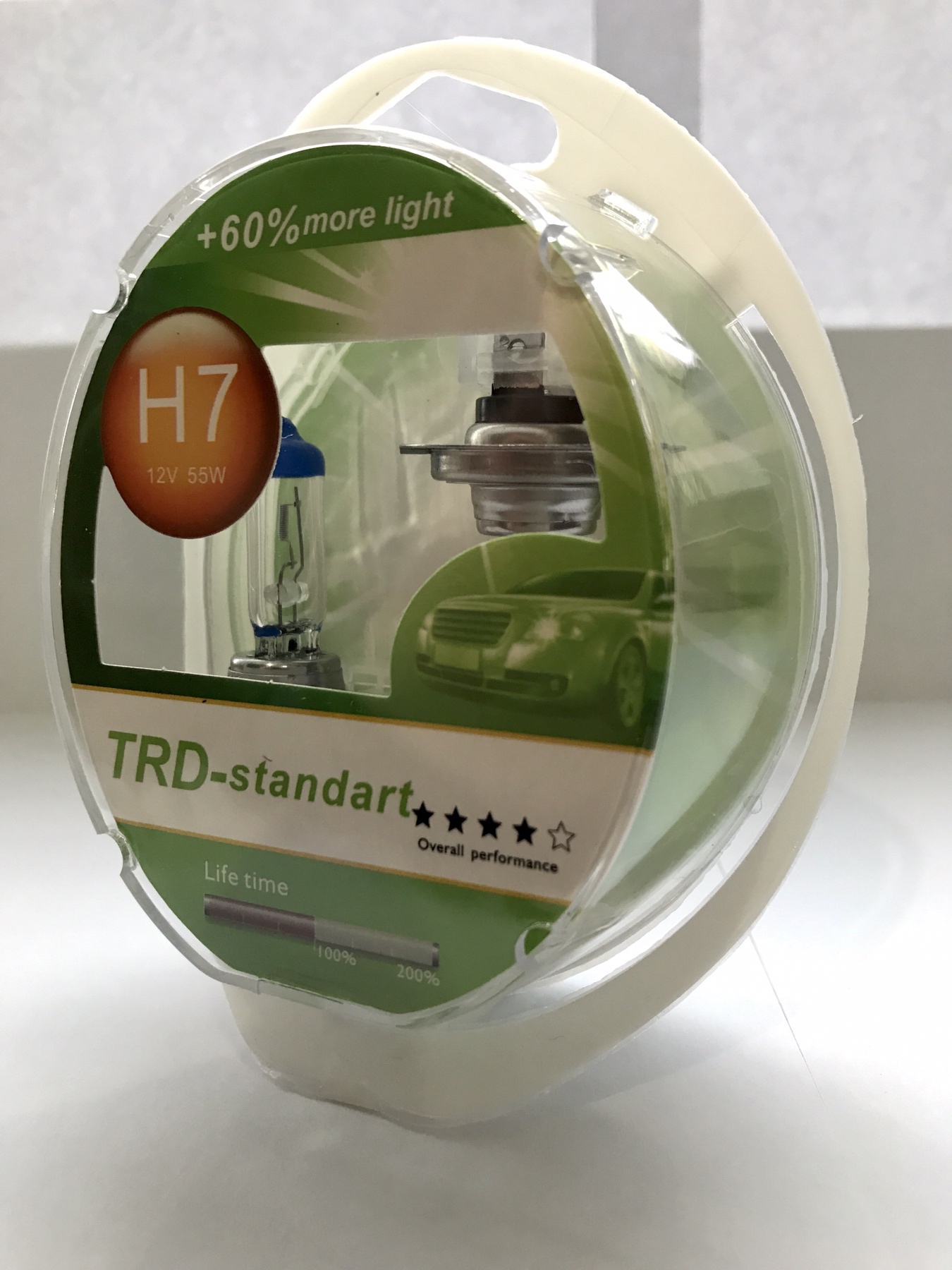 Галогенная лампочка TRD-H7 12V 55W (+60%) Standard (2 шт.)