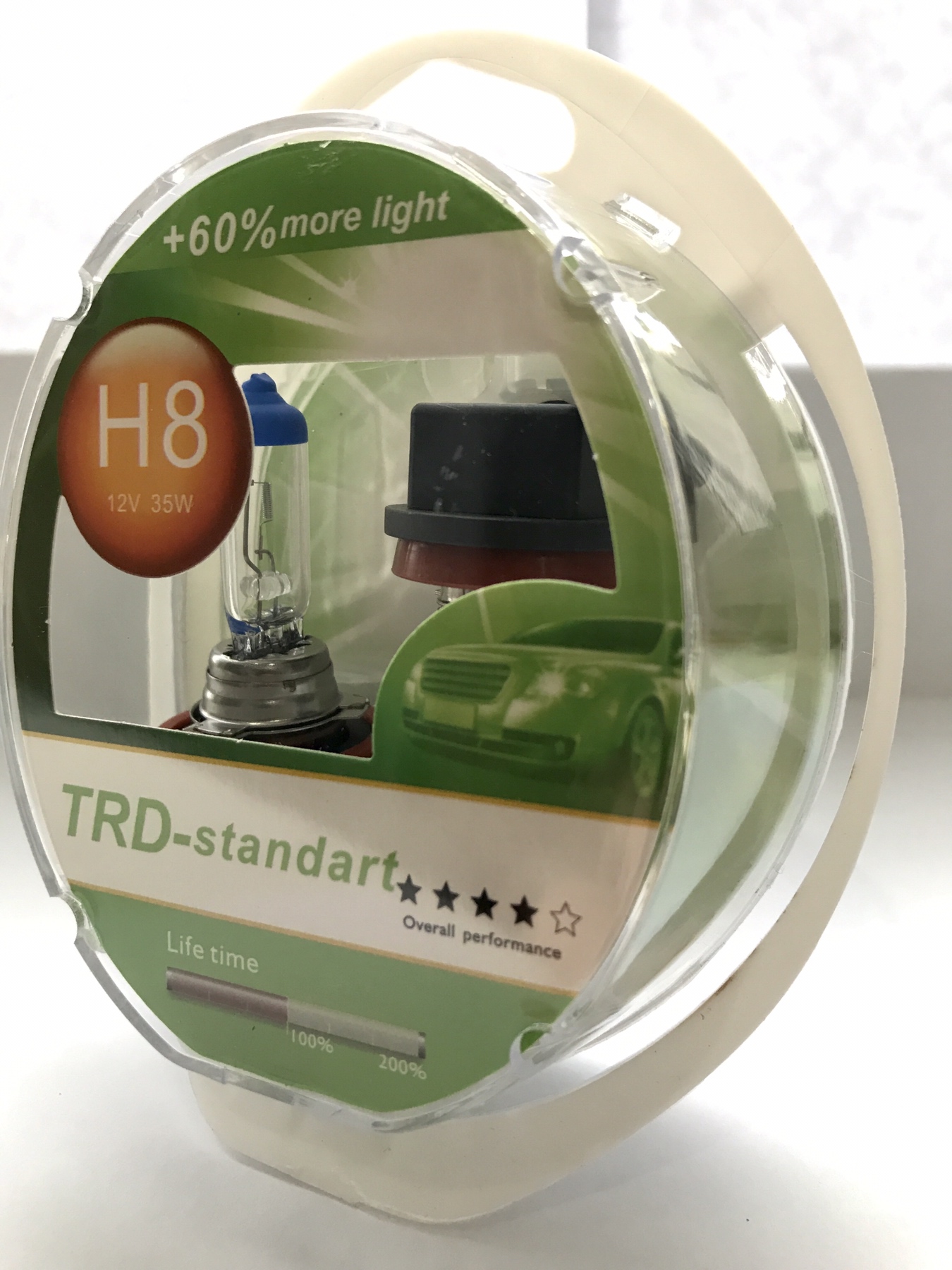 Галогенная лампочка TRD-H8 12V 35W (+60%) Standard (2 шт.)