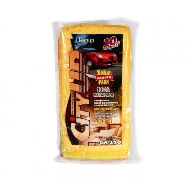 Салфетки Микрофибра City UP CA-120 10шт в упак. 30х30