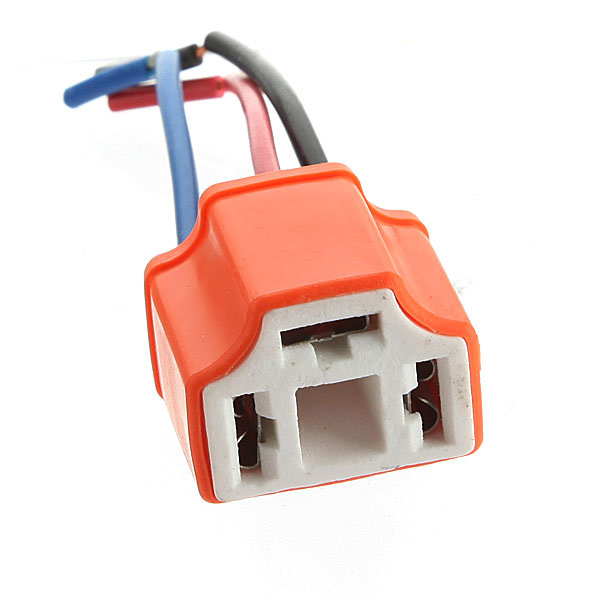 Разъём керамический для лампы H4 (1,5mm2) оранжевый