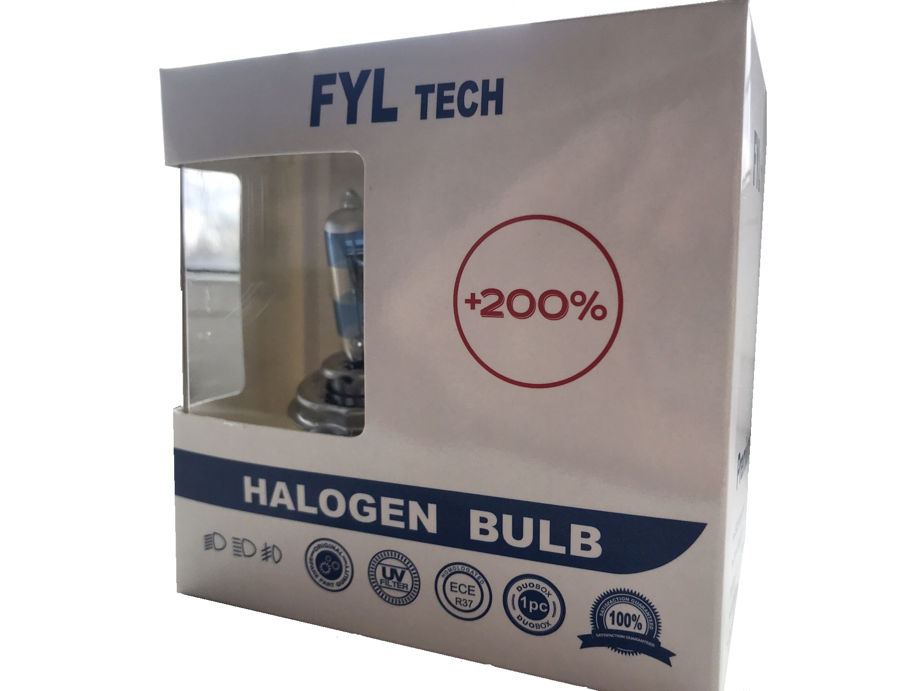 Галогенная лампочка FYL H1 12V 55W +200% Light (2 шт.)