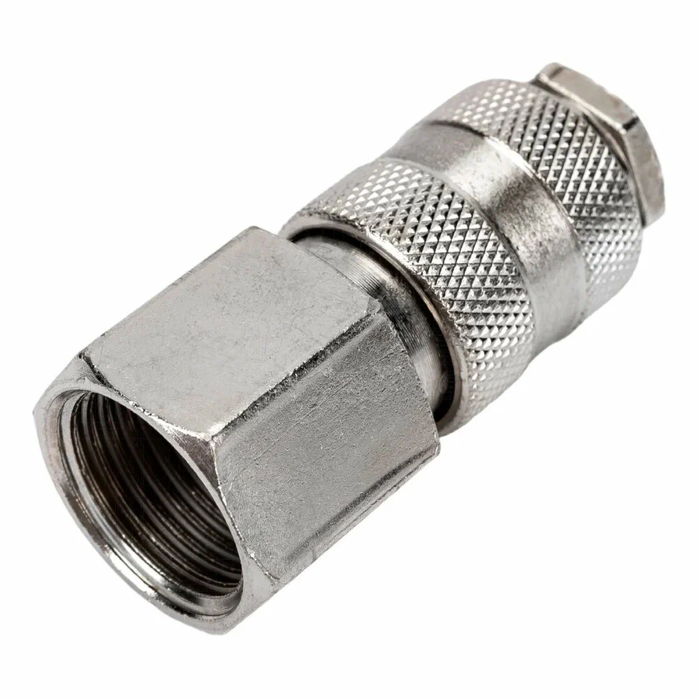 Разъем пневмо быстросъёмный "мама" с внутренней резьбой M12*1/4'' 42019