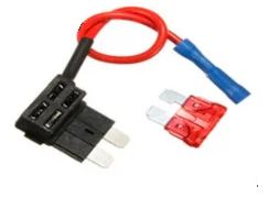 Держатель предохранителя размер S с проводом (17см)