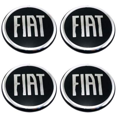 Наклейка на колпак Fiat к-т 4 шт d 50