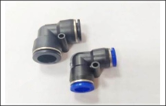 Фитинг пластмассовый угловой D10мм