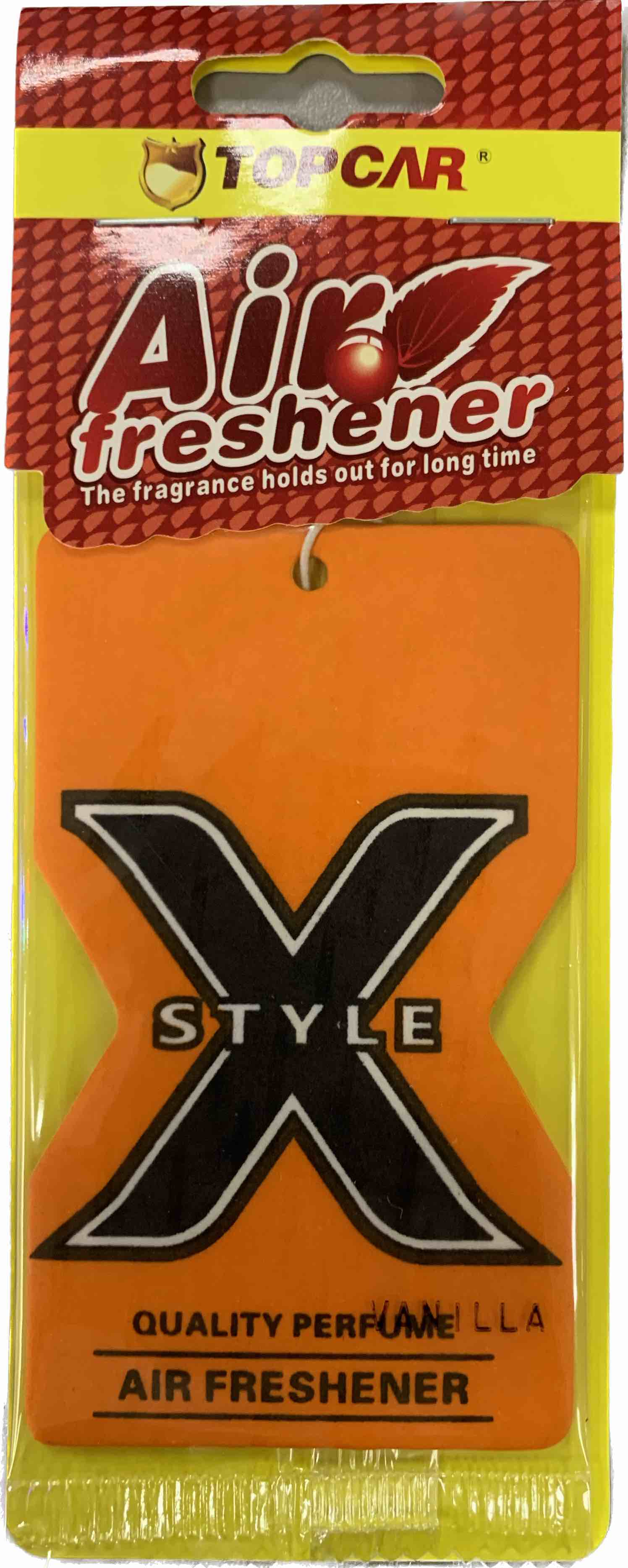 Ароматизатор подвесной "X" с ароматом Ваниль