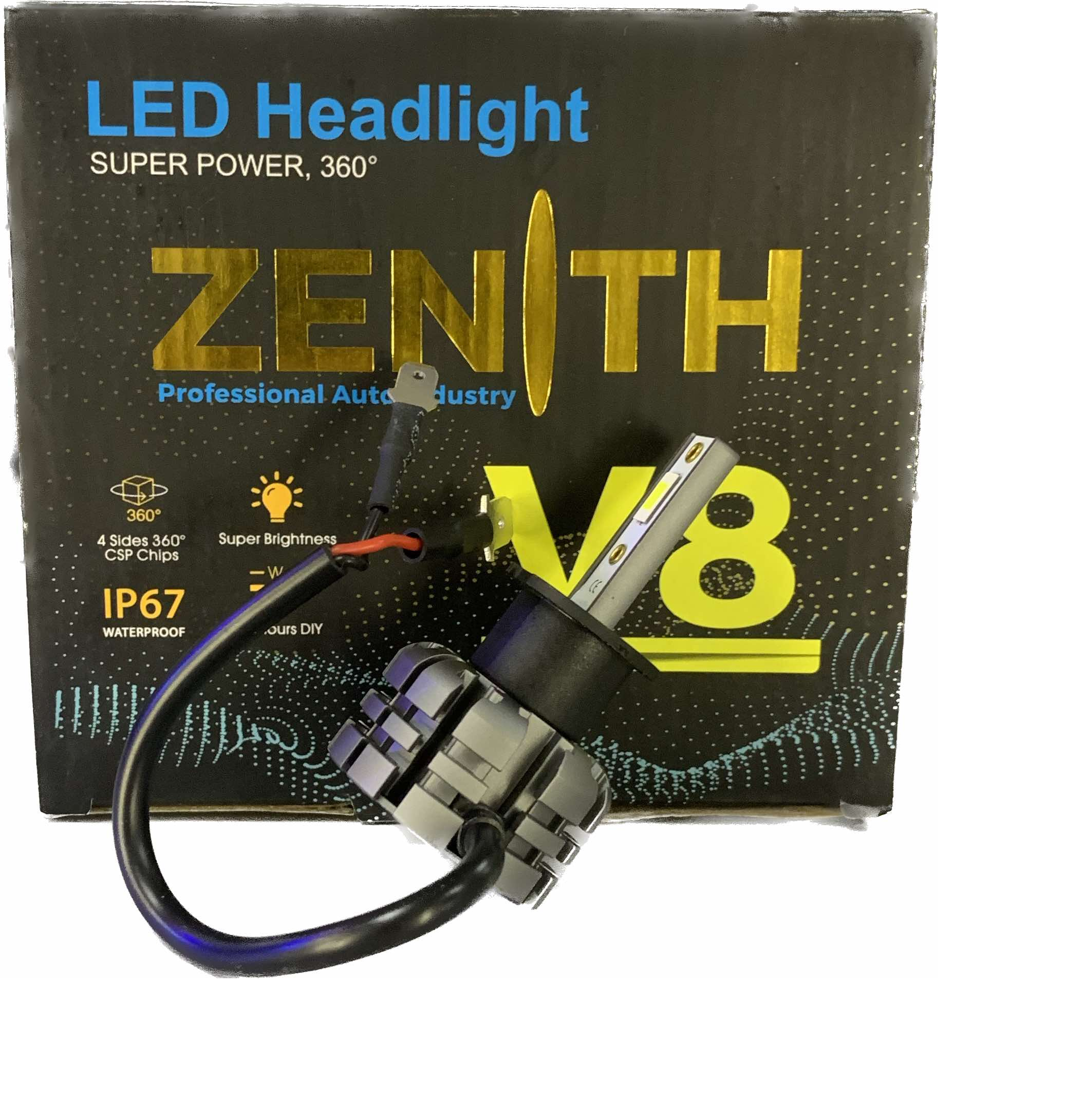 Лампа светодиодная V8-H1 40W (комп - 2шт) без вентилятора