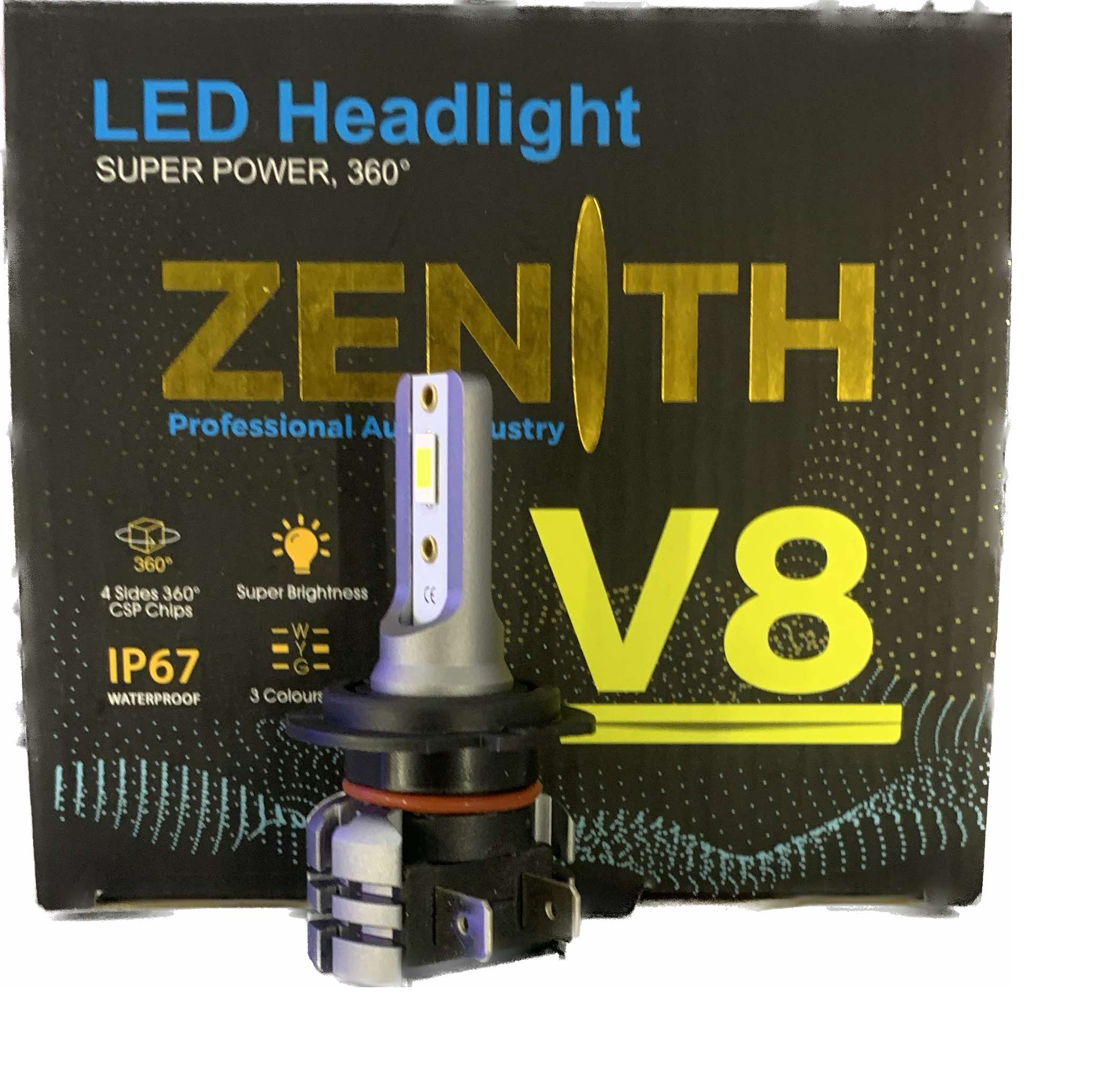 Лампа светодиодная V8-H7 40W (комп - 2шт) без вентилятора