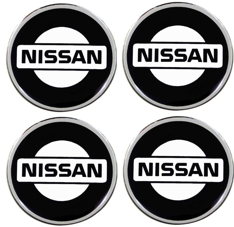 Наклейка на колпак Nissan к-т 4 шт d 50