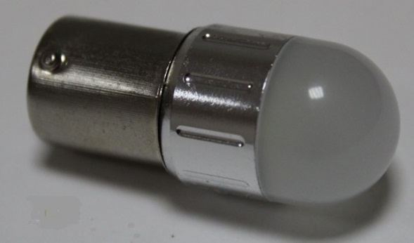 Лампочка светодиодная в стоп 1156-3D FLASH 5 12-24V 1 контакт (пять раз стробоскоп, потом переход на постоянный режим) RED