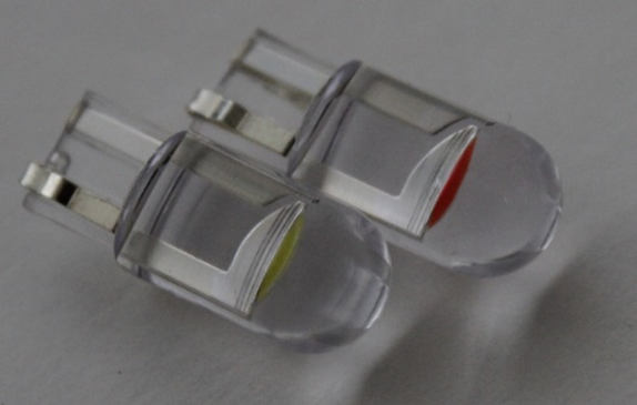 Лампочка светодиодная T10-1LED 12V Blue Стекло