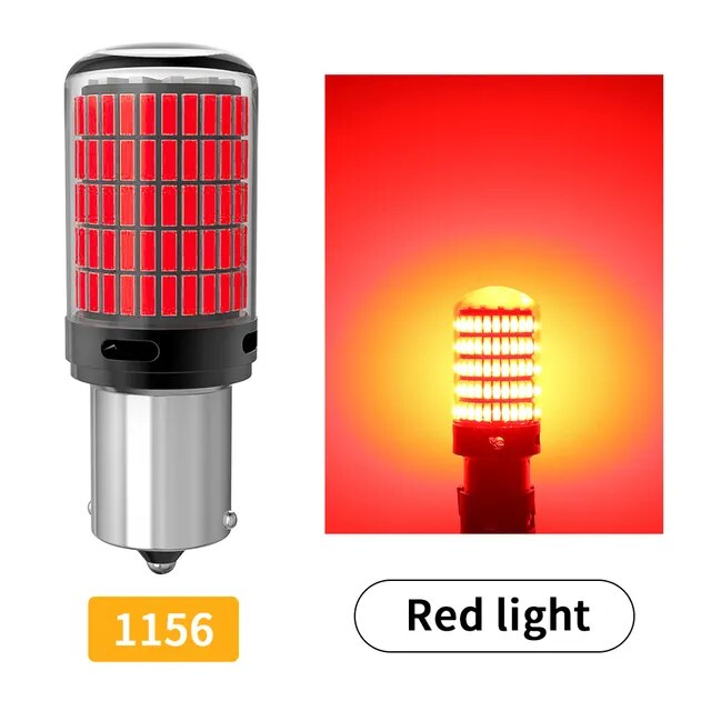 Лампочка светодиодная большой цоколь - 1156-4014-150SMD 19W! 12-24V W (компл - 2 шт) RED