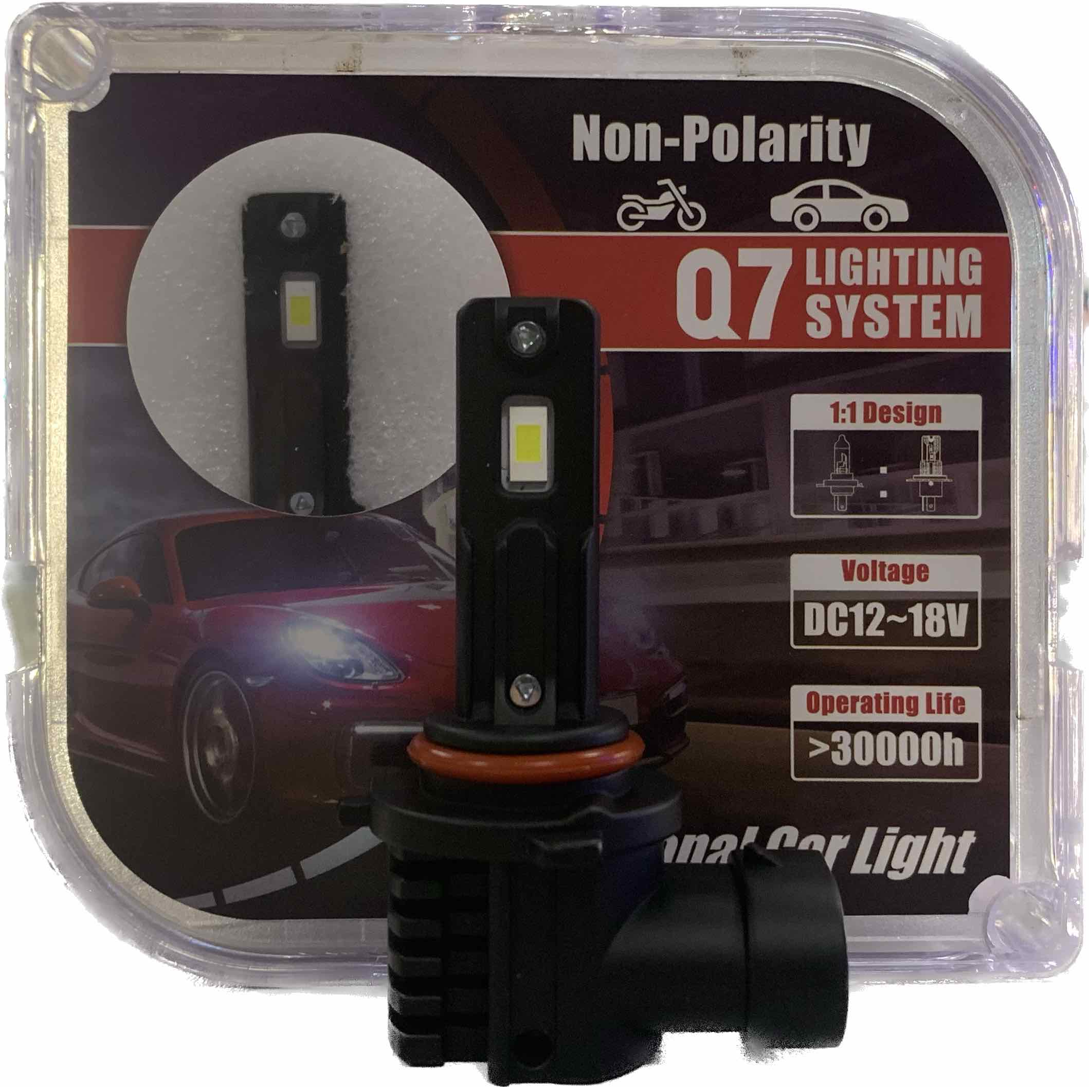 Лед лампы Q7-9005 18W бесполярные 9-18V 4000Lm 1 к 1 (без вентилятора)