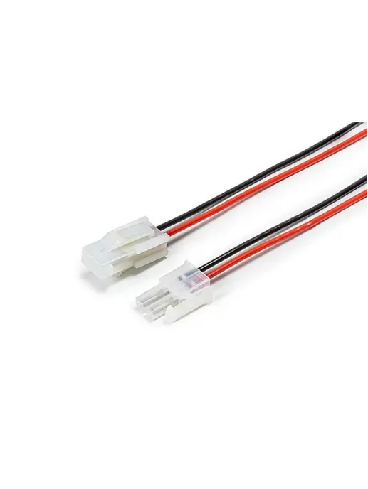 Соединитель автомобильный 2-контактный штыревой+гнездовой с проводами (мама+папа)