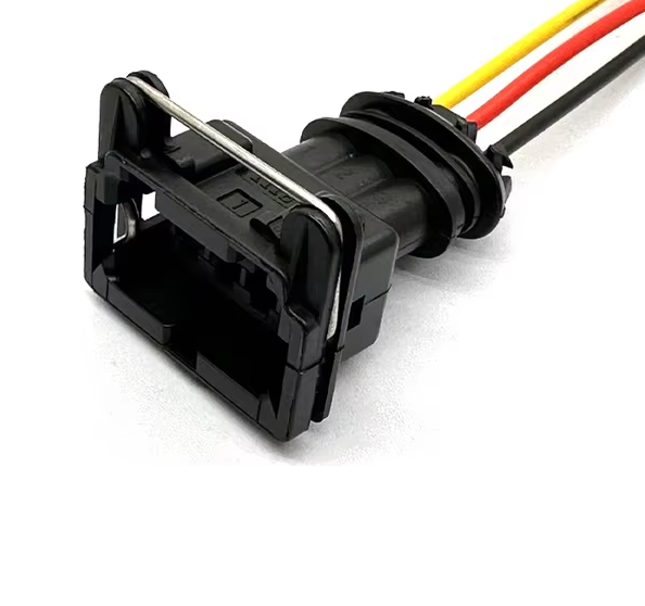 Разъем герметичный гнездовой 3 контактный топливной форсунки EV1