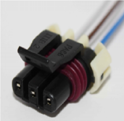 Разъем герметичный гнездовой 3 контактный датчик давления Largus,Volvo,Mitsubishi