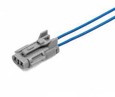 Разъем герметичный гнездовой 2 контактный датчика температуры воздуха,ДХО KIA