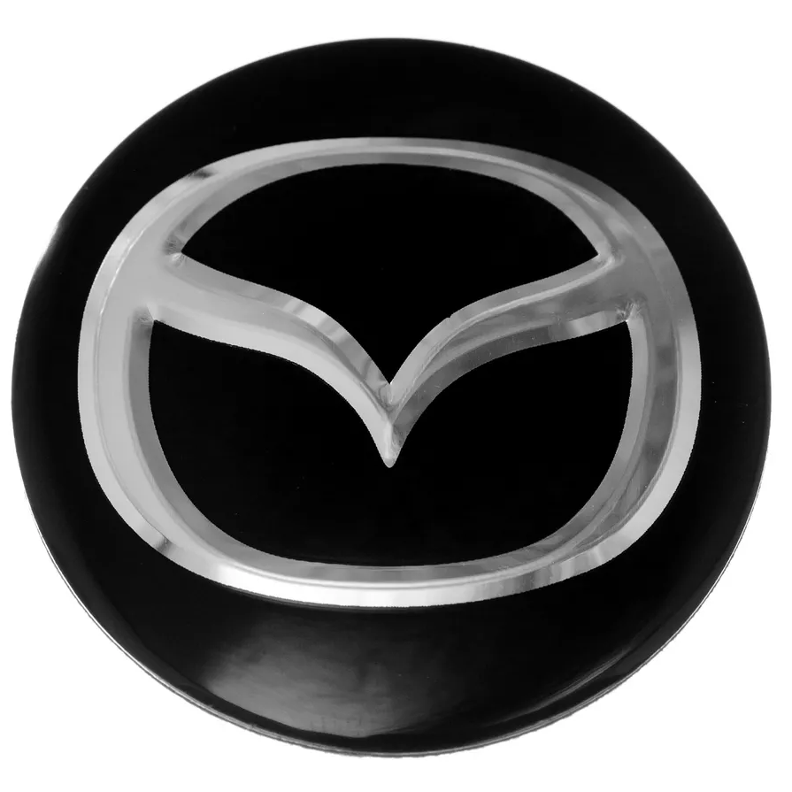Наклейка на колпак Mazda к-т 4 шт d55 (Пластик)