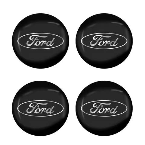 Наклейка на колпак Ford к-т 4 шт d55 (Пластик)