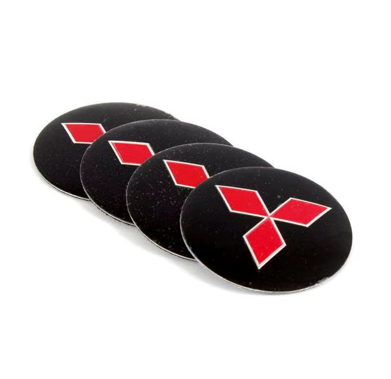 Наклейка на колпак Mitsubishi к-т 4 шт d55 (Пластик)