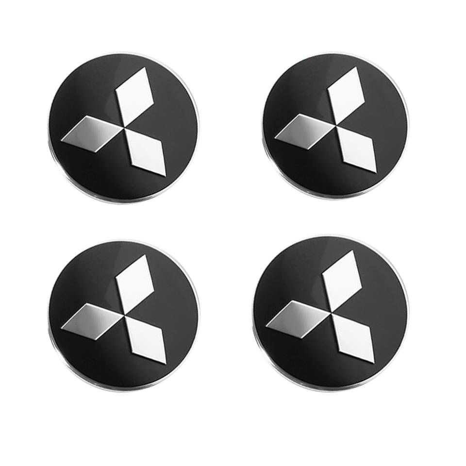 Наклейка на колпак Mitsubishi к-т 4 шт d60 (Пластик)