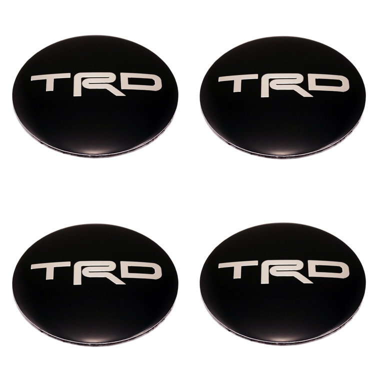Наклейка на колпак TRD d56 (Пластик) к-кт 4 шт