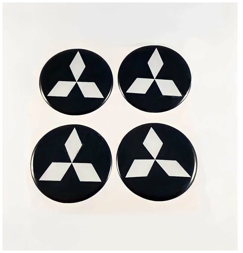 Наклейка на колпак Mitsubishi к-т 4 шт d56 (Пластик)