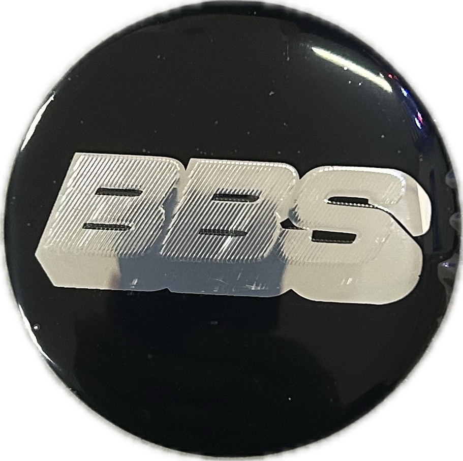 Наклейка на колпак BBC к-т 4 шт d56 (Пластик) черно серый