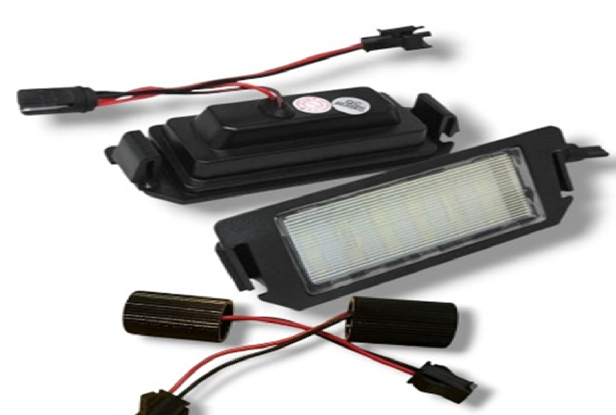 Светодиодные фонари подсветки номерного знака для HYUNDAI, KIA 3W 12V с обманками (компл - 2 шт)