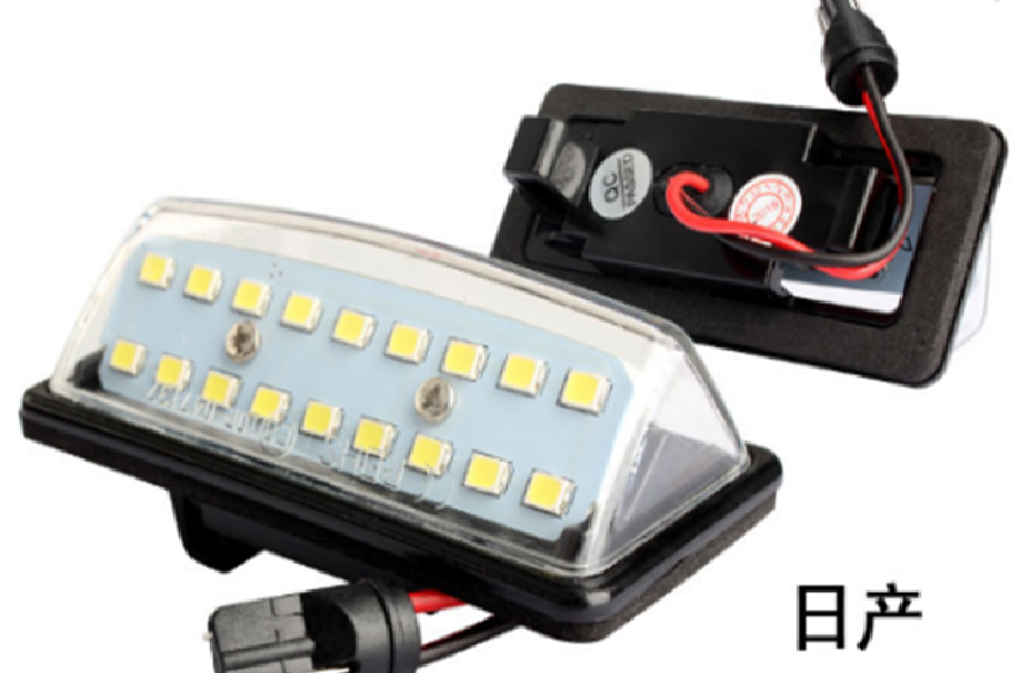 Светодиодные фонари подсветки номерного знака для NISSAN, INFINITI 2W 12V (компл - 2 шт)