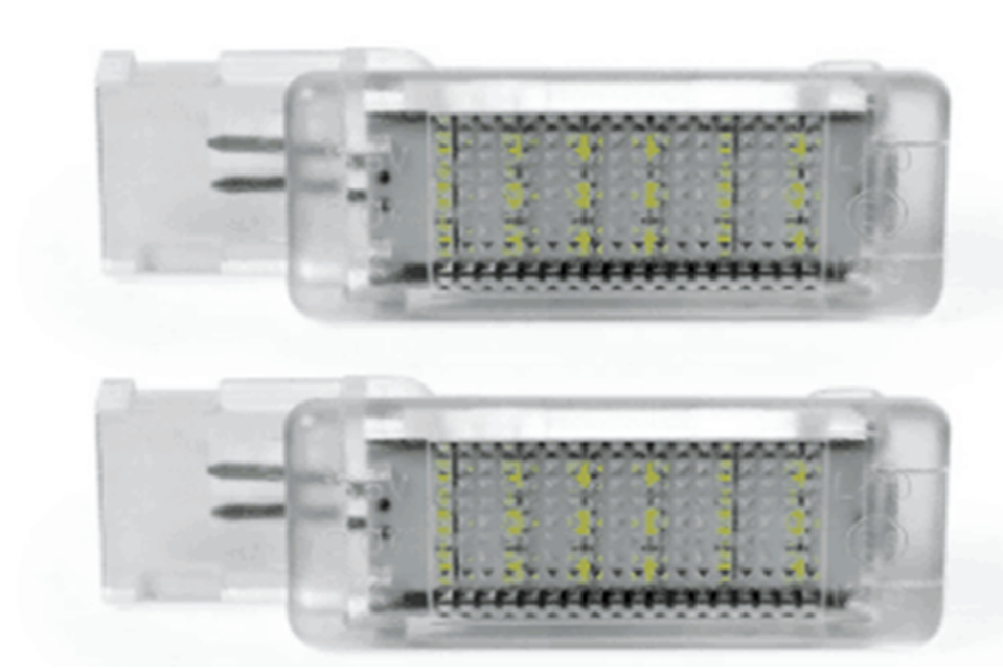 Светодиодные фонари для подсветки ног для а/м Volkswagen, Seat, Skoda 2W 12V (компл - 2 шт)