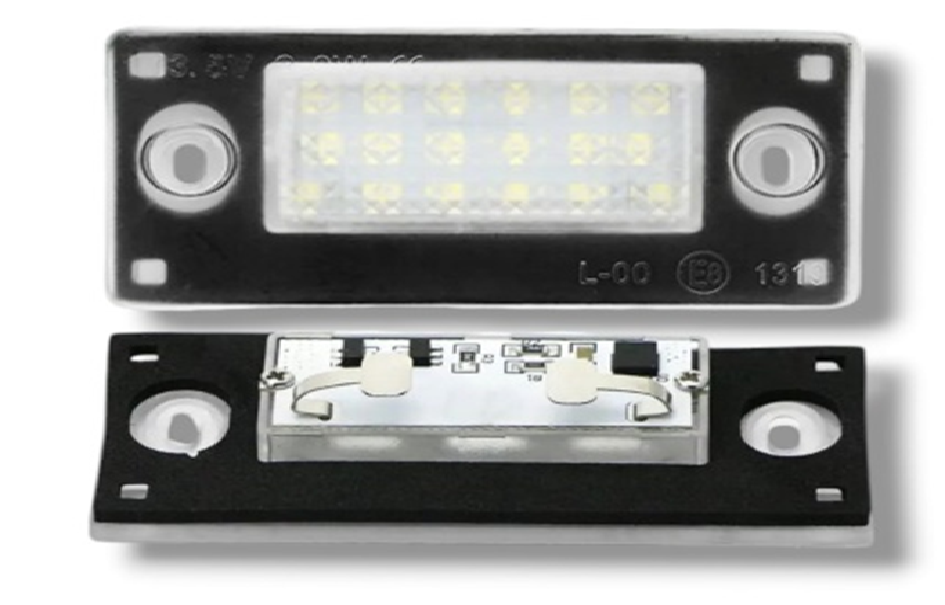 Светодиодные фонари подсветки номерного знака для AUDI  3W 12V (компл - 2 шт)