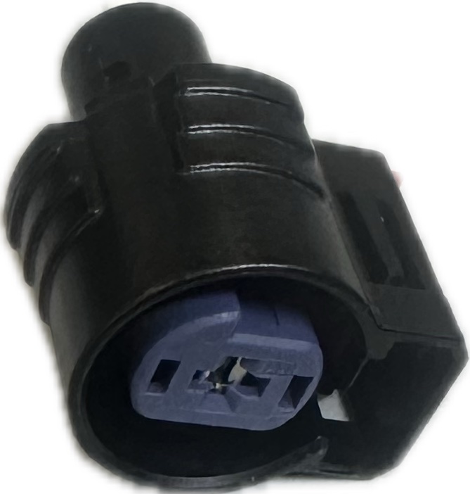 Разъем герметичный гнездовой 2 контактный к электромотору стеклоподъемников Citroen, Fiat, Lada