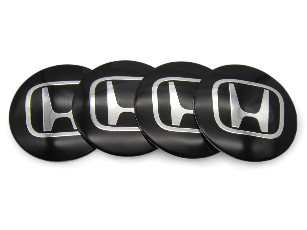 Наклейка на колпак Honda к-т 4 шт d55 (Пластик)