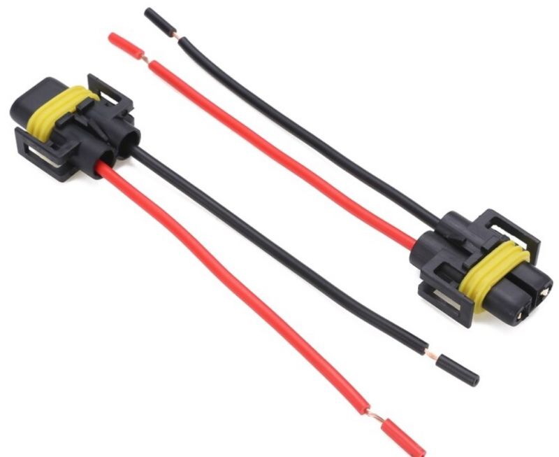 Разъем герметичный 2 контактный для автомобильных ламп H8, H9, H11, H16 для Hyundai/Kia