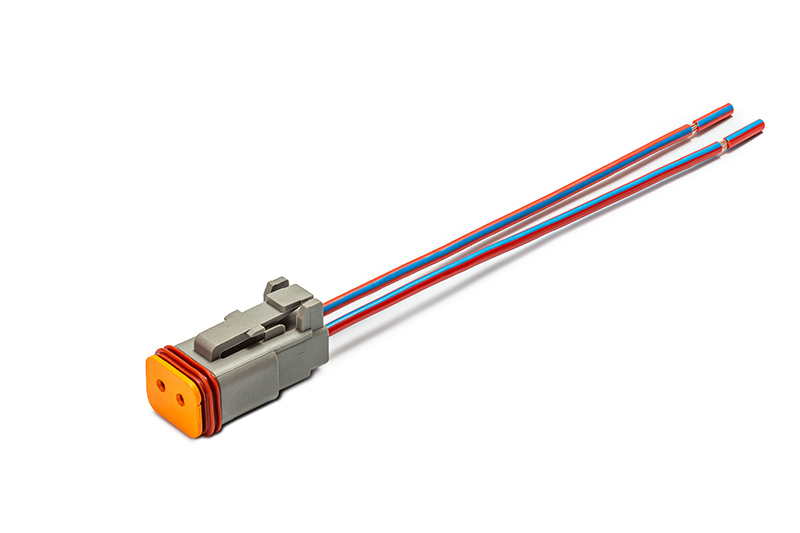 Разъем герметичный 2 контактный Deutsch DT06-2S-E004 для а/м Газ, Камаз, Маз, Урал, Daf