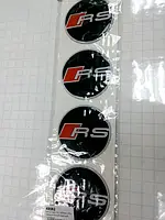 Наклейка на колпак RS Черные к-т 4 шт  d 55
