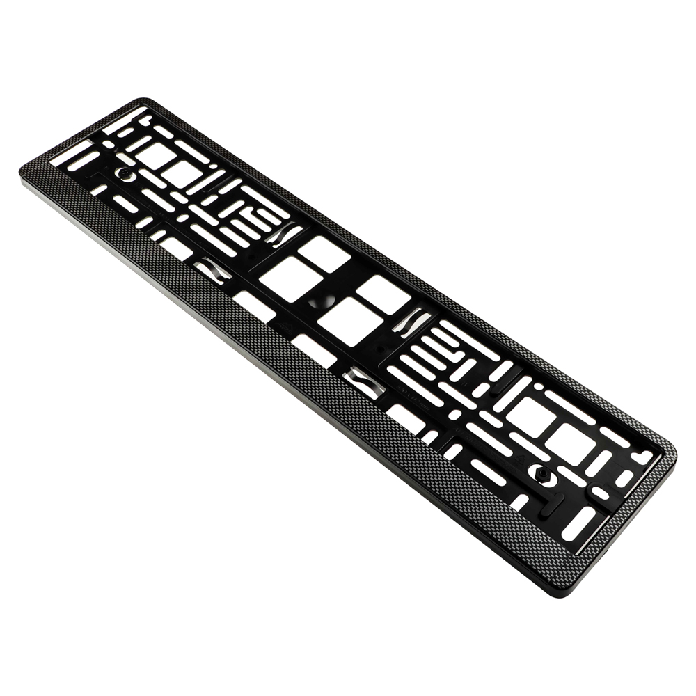 Рамка номерного знака пластик Карбон