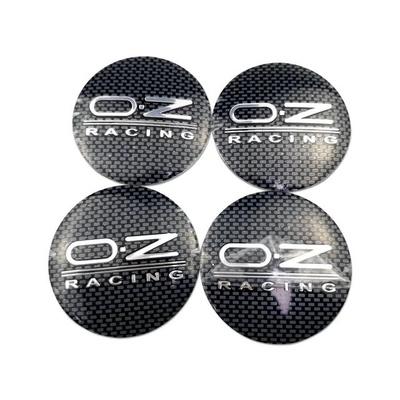 Наклейка на колпак OZ к-т 4 шт d55 Карбон (Пластик)