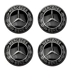Наклейка на колпак Mercedes к-т 4 шт  d=70