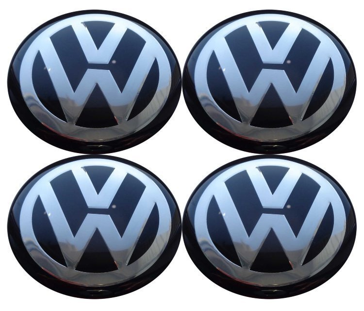 Наклейка на колпак VW к-т 4 шт  d=70