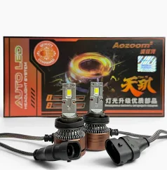Лед лампы AOZOOM-ALH-H11 12V 65W 4200LM Светодиодные лампы комп - 2 шт.